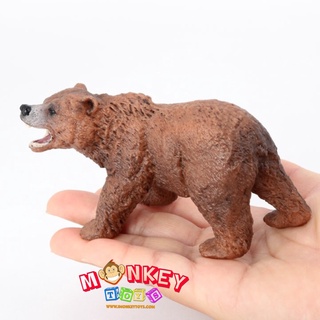 Monkey Toys - โมเดลสัตว์ หมีสีน้ำตาล ขนาด 11.00 CM (จากหาดใหญ่)