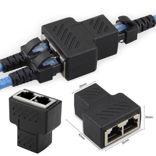 ACS WL38698 หัวแลน เข้า 1 ออก 2 1 To 2 LAN Ethernet Network RJ45 Cable Port Network Cable Splitter / Extender