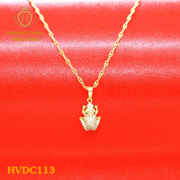 สร้อยคอและสร้อยคอหินชุบทองคุณภาพสูงสําหรับผู้หญิง - เครื่องประดับ Hava Hong Kong - HVDC113