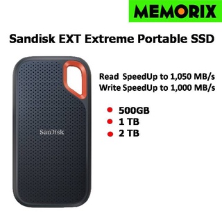 Sandisk External SSD Type C [1050MB/s] Extreme Portable V2 (SDSSDE61) ฮาร์ดดิสก์แบบพกพา NVMe PC