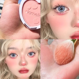 Blush Palette lameila บรัชออน โทนชมพูพีช ส้มอิฐ สีละมุน ดูสุขภาพดี