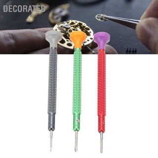 Decorated 3pcs Watch Repair Screwdriver Set Alloy Portable Watchmaker Cross for Electronic Equipment