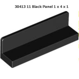 lego used 30413 11 Black Panel 1 x 4 x 1