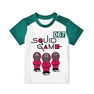 เสื้อเด็กพิมพ์ลาย Squid game