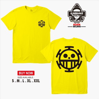 เสื้อยืดผ้าฝ้าย เสื้อยืด พิมพ์ลายอนิเมะ One Piece Trafalgar Law DB