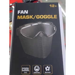 หน้ากาก FAN MASK ติดพัดลม กันฝ้า สีดำ