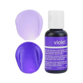 สีเจล สีม่วง/ Chefmaster Violet Liqua-Gel Food Coloring 20ml (5140) /0.7 oz