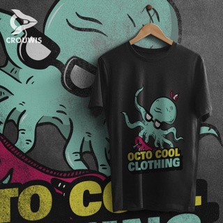 เสื้อยืดผ้าฝ้าย เสื้อยืดแขนสั้น ผ้าฝ้าย พิมพ์ลาย Octo cool distro 24s พรีเมี่ยม สําหรับผู้ชาย และผู้หญิง