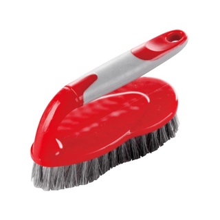 แปรงซักผ้าด้ามสั้น รุ่น D130039 ขนาด 16 ซม. สีแดง - เทา แปรงขัดอเนกประสงค์ Short Handle Washing Brush Model D130039 Size