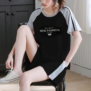 Swan shop 🎈รุ่นใหม่ แฟชั่นชุดกีฬาผู้หญิงฤดูร้อน มีสามสีให้เลือก ทรงหลวมเนื้อผ้านิ่มใส่สบาย