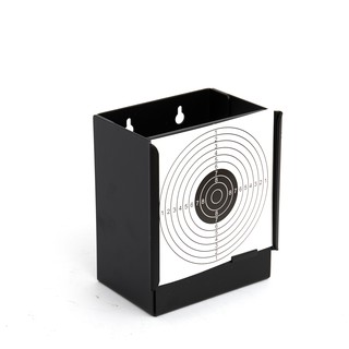 Target Holder Case Target Box Pellets Trap with Metal Target games toys 【Contains 10 sheets of target paper】