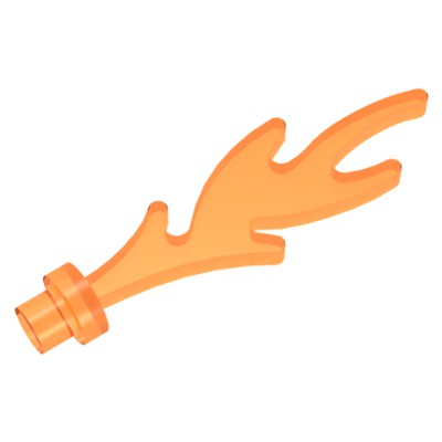 [959] ชิ้นส่วนเลโก้ Lego Part Wave Rounded Straight with Bar End... (6126b, 28618) ราคา/ชิ้น