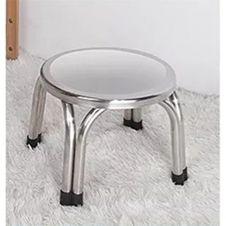 npk เก้าอี้สเตนเลส22CM ( Stainless Steel four-legged stool  22CM )