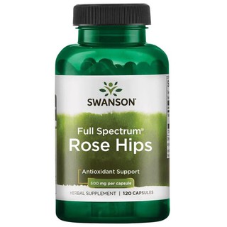 Swanson Premium Rose Hips 500mg. 120 แคปซูล โรสฮิป rosehips จากอเมริกา