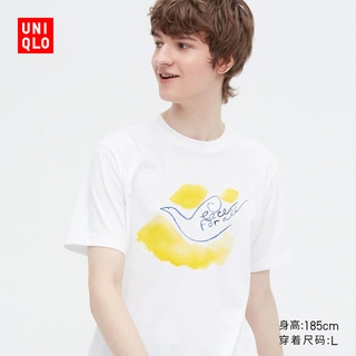 Uniqlo UT เสื้อยืดแขนสั้น พิมพ์ลาย Ines de la Fressange สําหรับผู้ชาย และผู้หญิง 457127S-5XL