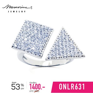 Memorine Jewelry แหวนเงินแท้ 925 ฝังเพชรสวิส (CZ) : ONLR631