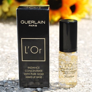 Beauty-Siam แท้ทั้งร้าน !!  เบส GUERLAIN RADIANCE CONCENTRATE WITH PURE GOLD MAKE UP BASE 5 ML.