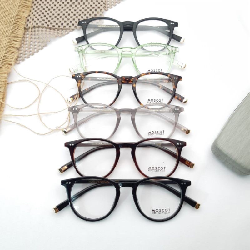 แว่นตา Moscot Jared - Bluecromic Anti-Ray Photochromic Minus Lens Glasses Package