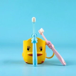 MW003 👧แปรงสีฟันเด็กขนนุ่ม👶🏻มีที่แปรงลิ้น ฉลากอังกฤษ 10,000 เส้นใย