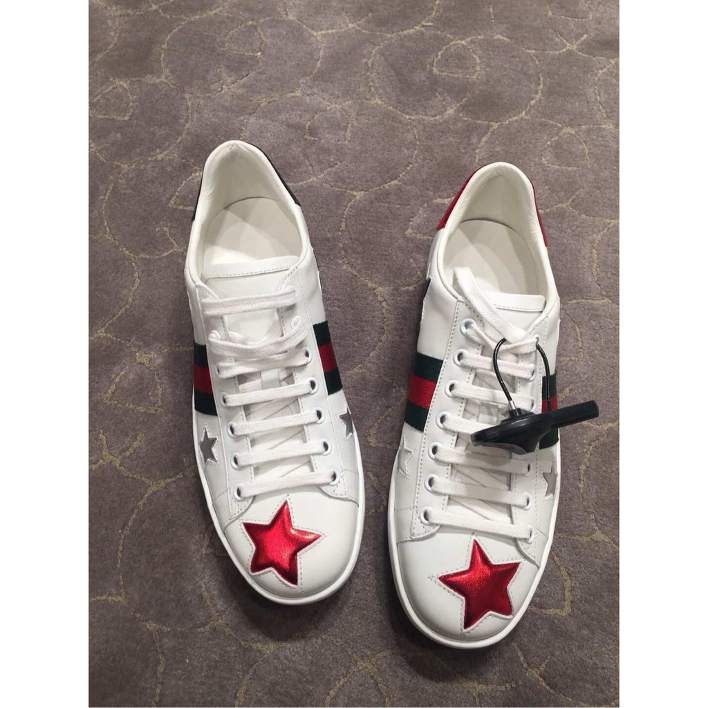 พร้อมส่งจ้าb Gucci Star shoes size 36 women's casual sports shoes white  shoes | Shopee Thailand