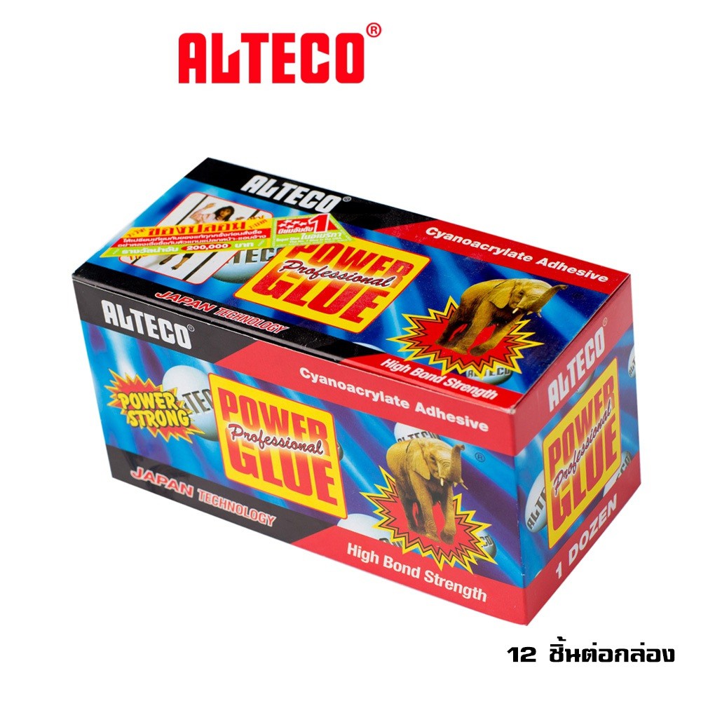 Altego กาวตราช้าง 1 กล่อง บรรจุ 12 ชิ้น