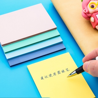 50 Sheets Translucent PET Colorful Sticky Notes Student Mini Waterproof Memo Pad