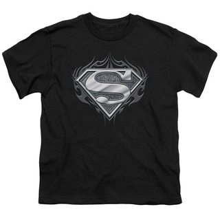 เสื้อยืดผ้าฝ้าย เสื้อยืดลําลอง แขนสั้น พิมพ์ลาย Biker Metal Licensed Clark Kent สีดํา สําหรับผู้ชาย 317850