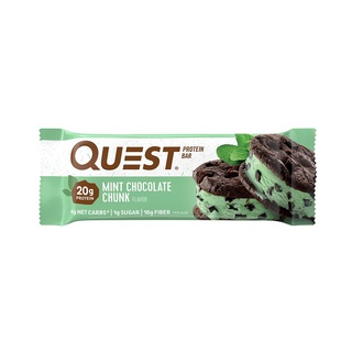 (Clearance sale) โปรตีนบาร์ Quest Protein Bar - Mint Chocolate Chunk 1 Bar