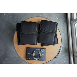 soft case มีฝาปิด ใส่มือถือ ใส่ power bank ได้ ของใหม่ มี 4 ใบ สินค้าจากญี่ปุ่น