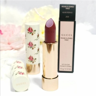 Lipstick GUCCI ROUGE A LEVRES VOILE size3.5g #307#213#508#25#518 สิปสติกกุชชี ลิปบำรุง Exp 2024