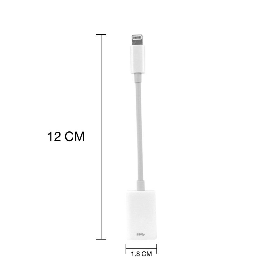 สายแปลง OTG สำหรับโทรศัพท์มือถือ ios อแดปเตอร์กล้อง Lightning เป็น USB