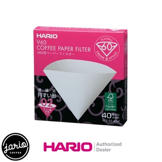 JARIO x HARIO กระดาษกรองกาแฟ HARIO V60 (แท้จากญี่ปุ่น) 40 แผ่น Drip Pour-Over Coffee Filter