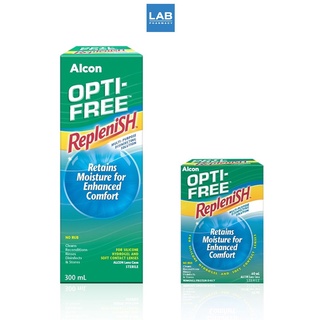 OPTI-FREE Replenish Set 300+60 ml. - อัลคอน ออพติ-ฟรี รีเพลนิช 300มล.+60มล. น้ำยาล้างคอนแทคเลนส์ 1 ชุด