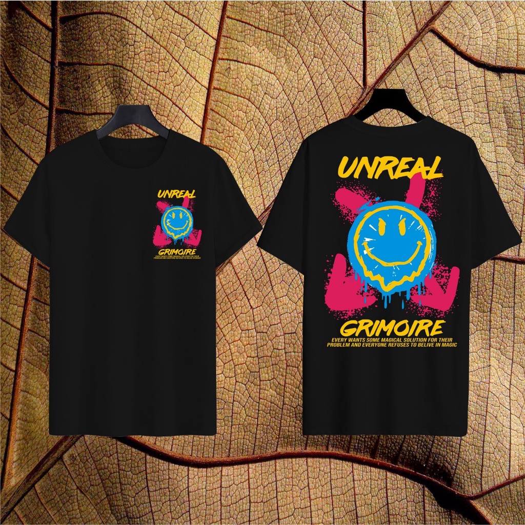 Unreal GRIMOIRE เสื้อยืด พรีเมี่ยม