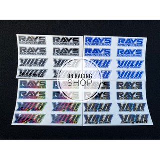 สติ๊กเกอร์ติดล้อ Rays Volk สะท้อนแสง สามารถติดได้ 4 ล้อ