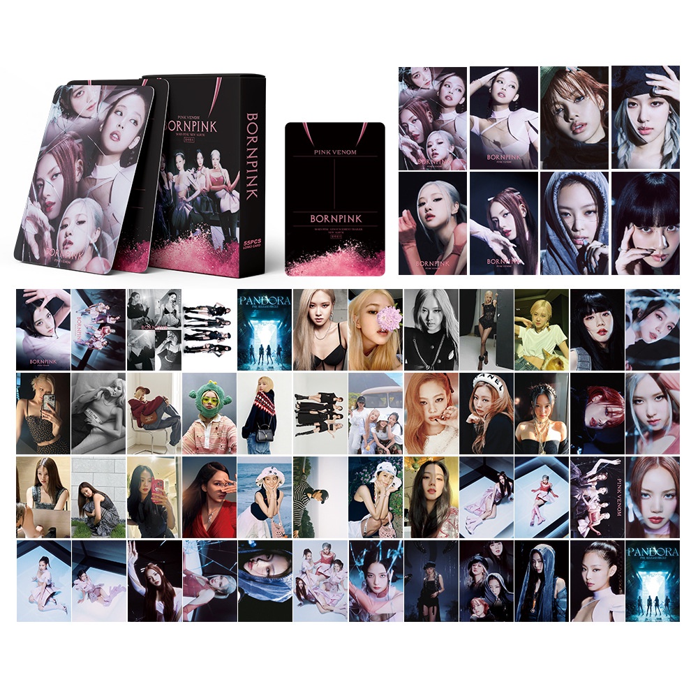 Blackpink Album Born Pink Photocard Black Pinkready For Love2022