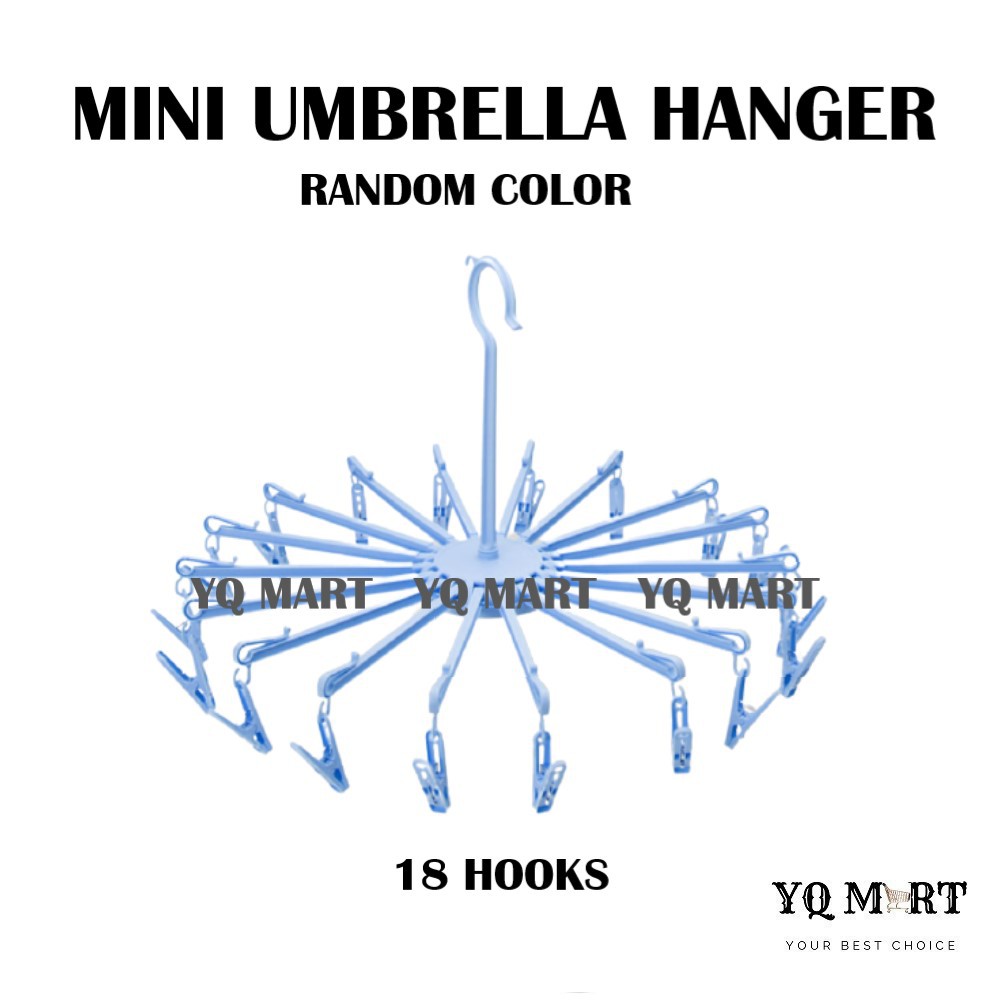 18Pegs Mini Umbrella Hanger Cloth Hanger Underwear Hanger Baby Cloth