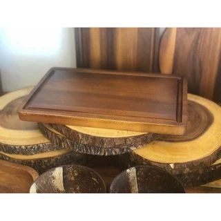 เขียงไม้ acacia wood cutting board 31.3cm x 20.5cm x 2cm and rubber wood tray 원목 도마 원목 쟁반