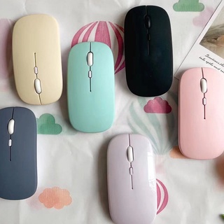 เมาส์บลูทูธ Bluetooth mouse มี แบตเตอรี่ AAเมาส์บลูทูธ เมาส์เมาส์บลูทูธสินค้าพร้อมส่งจากไทย