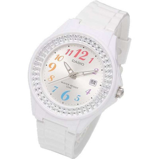 Casio Standard รุ่น LX500H7BVDF นาฬิกาข้อมือผู้หญิง สายเรซิ่นสีขาว สุดน่ารัก (ขายดี) ประกันศูนย์ 1 ปีเต็ม