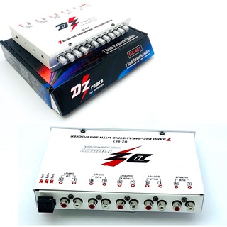 DZ POWER DZ-887 ปรีแอมป์รถยนต์ ปรีแอมป์ ปรี 7 แบน ด์ แอมป์ เครื่องเสียงรถยนต์ ปรี แอมป์ คาราโอเกะ PRE KARAOKE ปรีโม