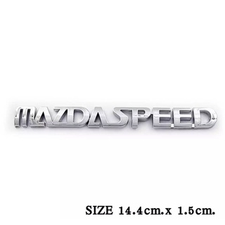 โลโก้ MAZDA SPEED โลโก้ โลโก้ติดรถ โลโก้พลาสติก 14.4 cm. x 1.5 cm.