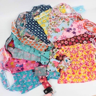 พร้อมส่ง ถุงผ้าช้อปปิ้ง Eco Friendly กระเป๋าพับเก็บได้ พกพาขนาดเล็กขนาด 38*58 ซม.(พับใส่ถุงแล้วเหลือ 8X12 ซม.)แบบคละลาย