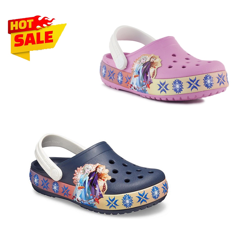 รองเท้าแตะ Crocs Frozen 2 เหมาะกับใส่ในห้องปฏิบัติการ สําหรับเด็กผู้หญิง