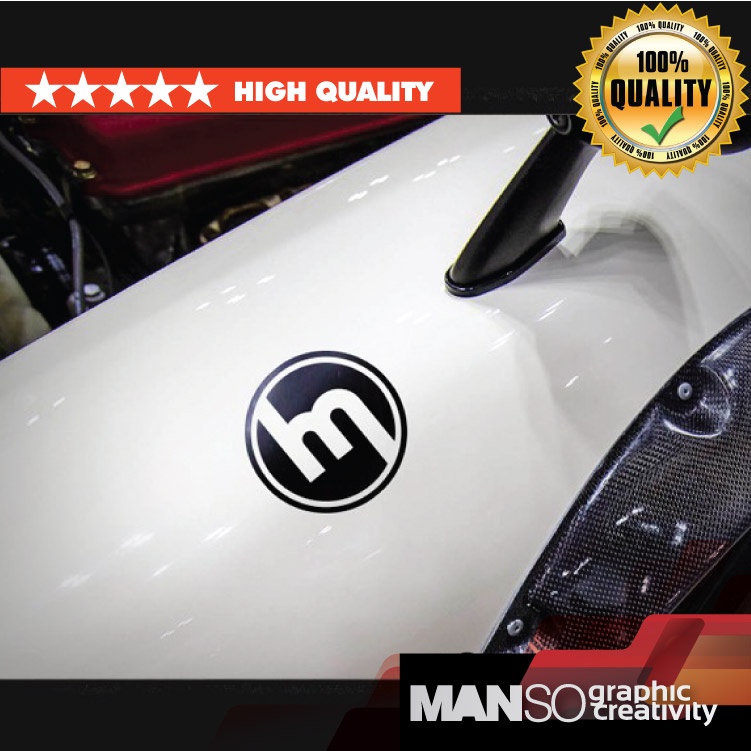 Mazdaspeed "M" สติ๊กเกอร์โลโก้ทรงกลม Mazda3 Mazda6 Mazda cx5