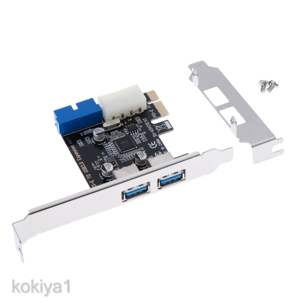 pci - e to usb 3 . 0 2 port express อะแดปเตอร์การ์ดโมดูลเชื่อมต่อพร้อม 1 usb3 . 0 20 - pin เชื่อมต่อ