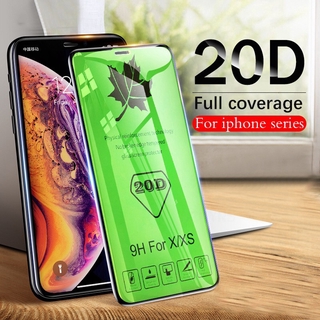 [20D] iPhone SE2 X XS MAX XR 8 6 6s 7 Plus 11 Pro 9H กระจกนิรภัยแบบเต็มหน้าจอฟิล์มโค้งเต็มรูปแบบ