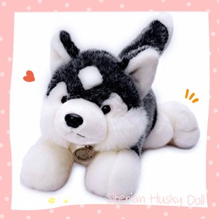 ส่งจากไทย 🇹🇭 ตุ๊กตาไซบีเรียน ฮัสกี้ Siberian Husky Doll ตุ๊กตาหมา ตุ๊กตาผ้าขน สุนัข ตุ๊กตาน่ารัก สะสม ขนเทียม เหมือนจริง