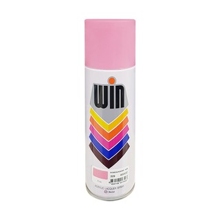 สีพ่น อุปกรณ์ก่อสร้าง สีกระป๋อง สีสเปรย์ WIN #229 Pink 400CC