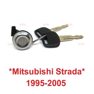 1ชุดตามรูป กุญแจฝาถังน้ำมัน MITSUBISHI L200 STRADA 1995 - 2005 มิตซูบิชิ สตราด้า กลอนฝาถังน้ำมัน อะไหล่ กุญแจ ฝาถัง 1998